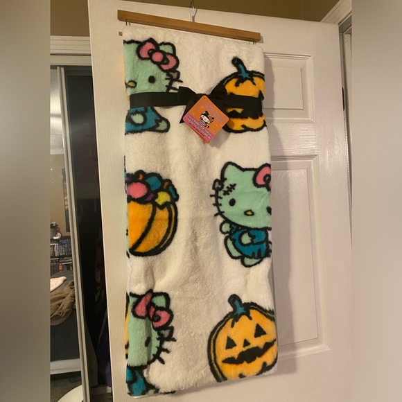 Hello Kitty Other - Hello kitty Frankenstein Halloween rabbit fur throw blanket